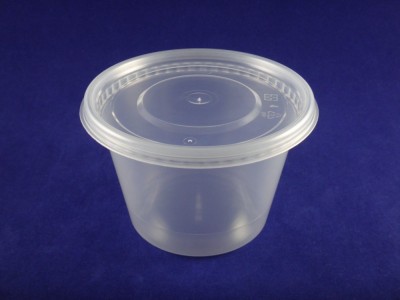 C-116-16 PP Round Deli Clear Container w/ PP Clear Lid